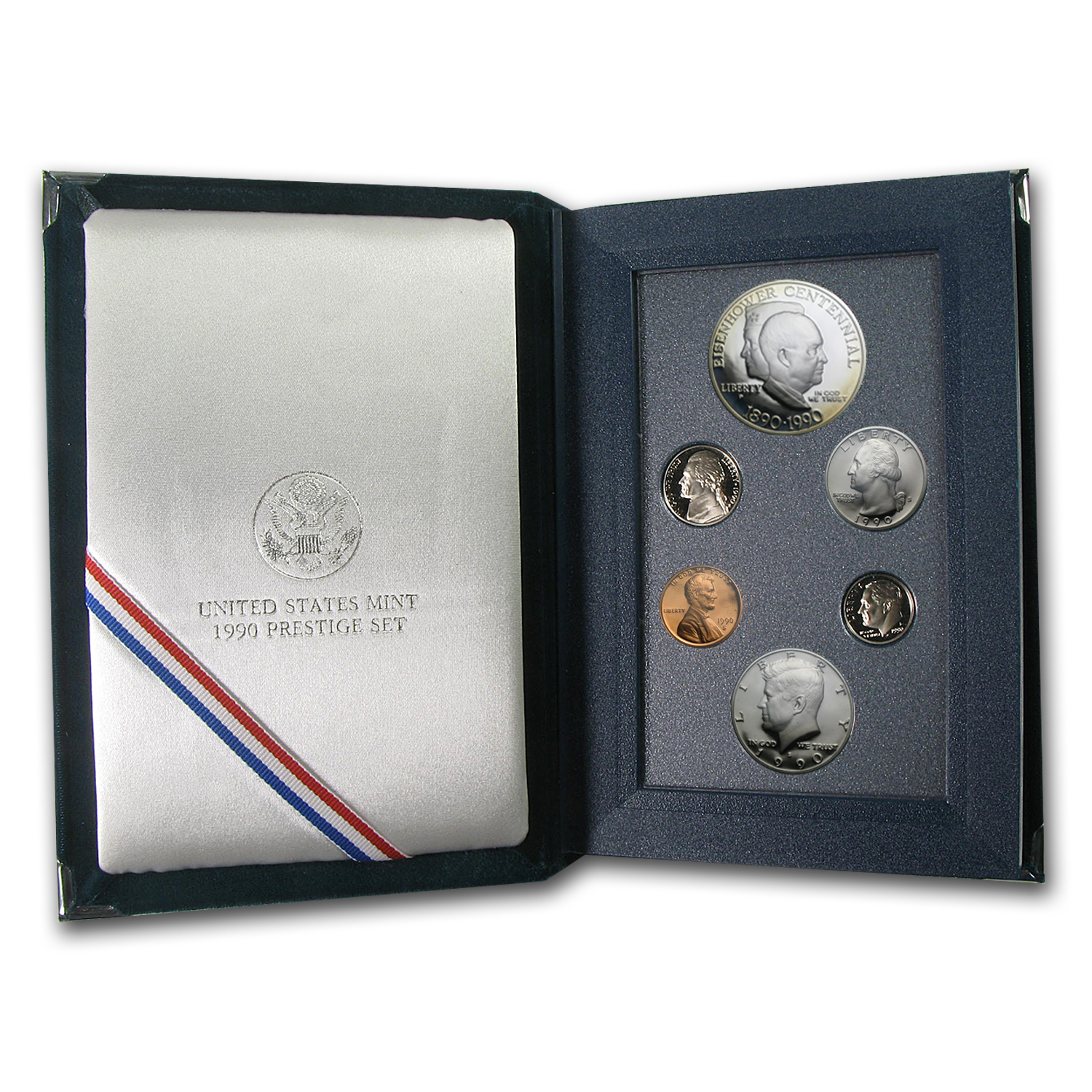 1990 EISENHOWER  US MINT SILVER COMMEMORATIVE PROOF  ALL